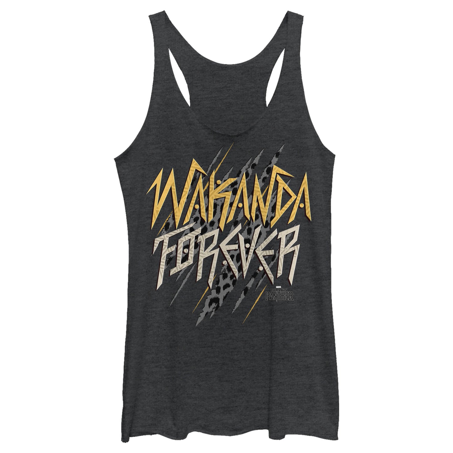 Junior's Marvel Wakanda Slant Forevs Tank Top