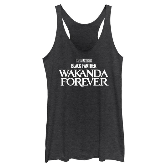 Junior's Marvel Black Panther Wakanda Forever Wakanda Forever Clear Tank Top