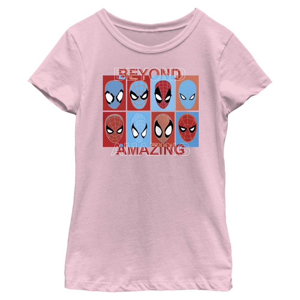 Girl's Marvel Spider-Man Beyond Amazing SPIDEY SQUARES BEYOND T-Shirt