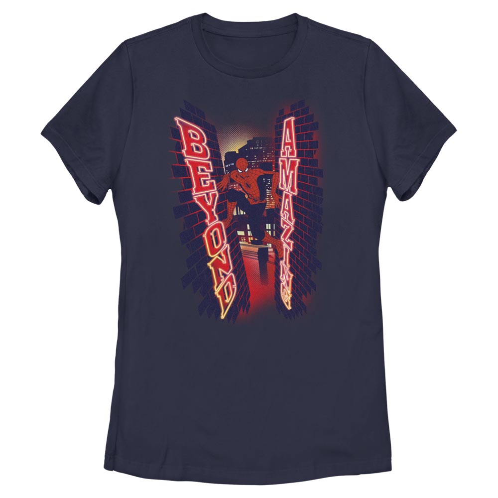 Women's Marvel Spider-Man Beyond Amazing WALL CLIMB BEYOND T-Shirt